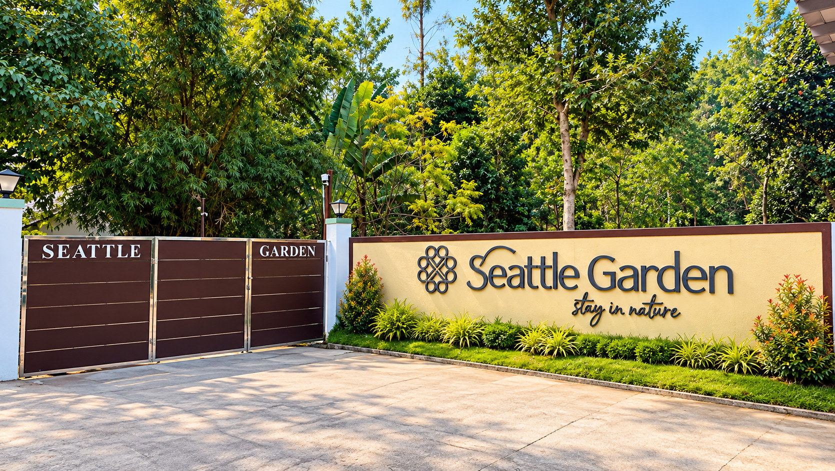 Seattle Garden entrance gate